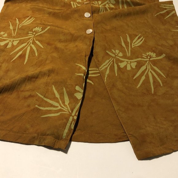 Vintage Rayon Ruby’s Moods Resort Wear Sleeveless button Up Maxi Dress Med/Large - Picture 10 of 14